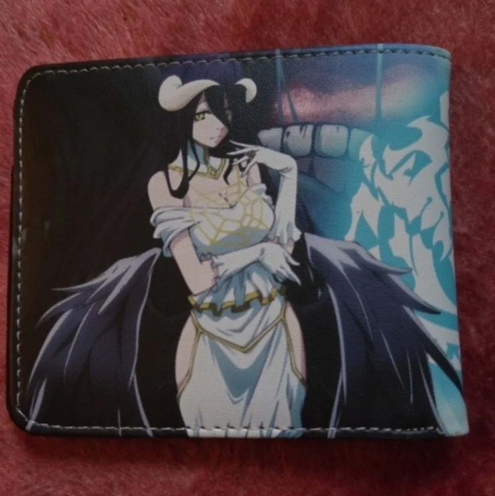 New overlord anime manga leather wallet